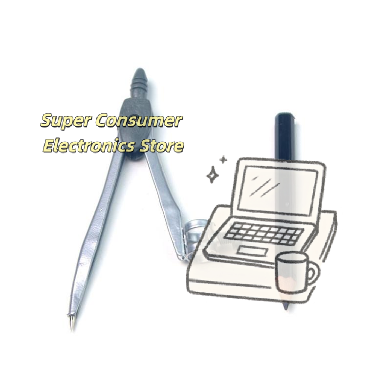 Math Geometry Set With Compass - Juego de compases de metal con