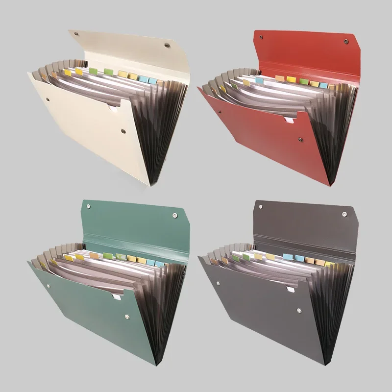 Expandable Accordion File Folder 13 Pockets - Organizador de archivos extensible tipo acordeón,