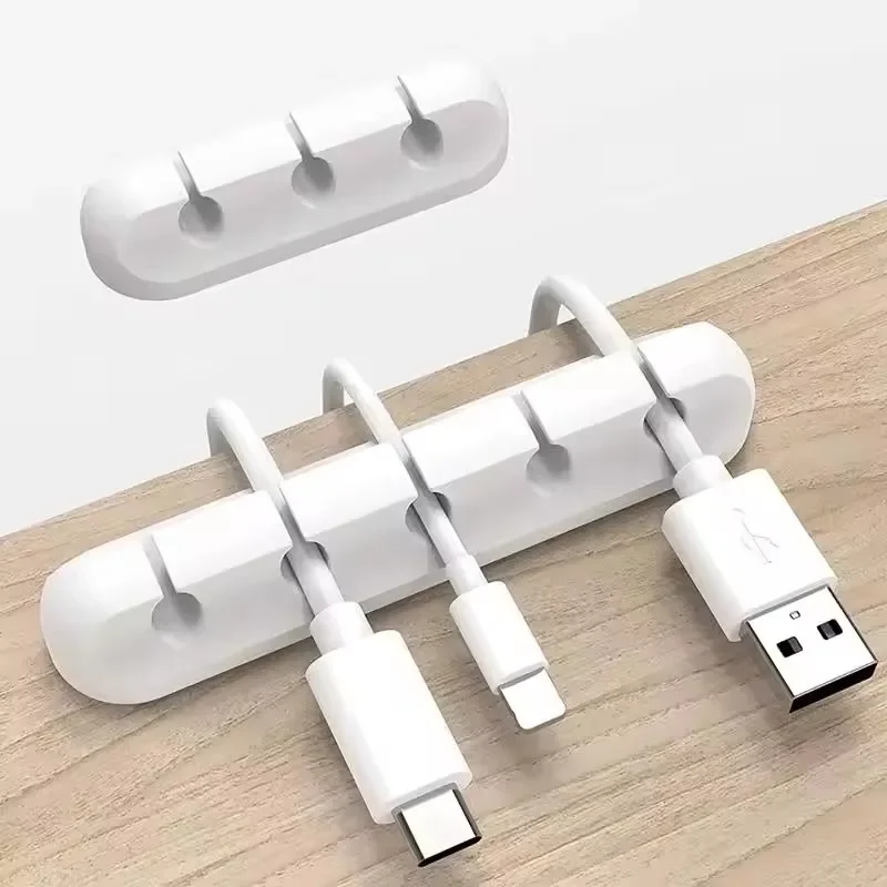 Desk Accessories - Organizador de cables USB de silicona,