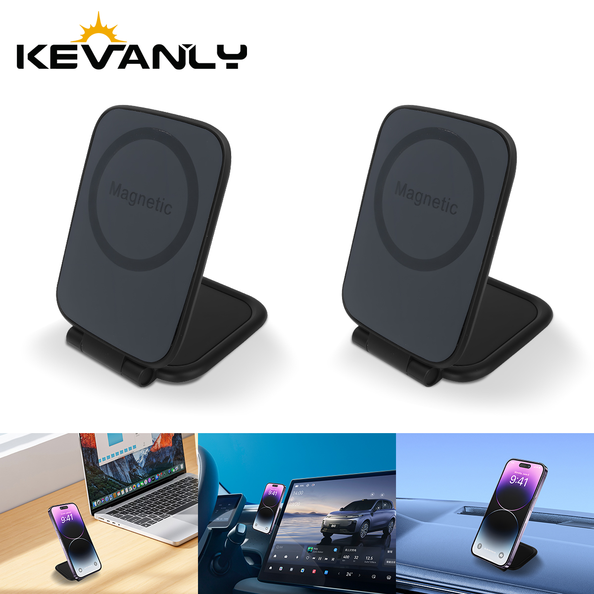 Desk Accessories - Soporte magnético universal ultrafino para teléfono