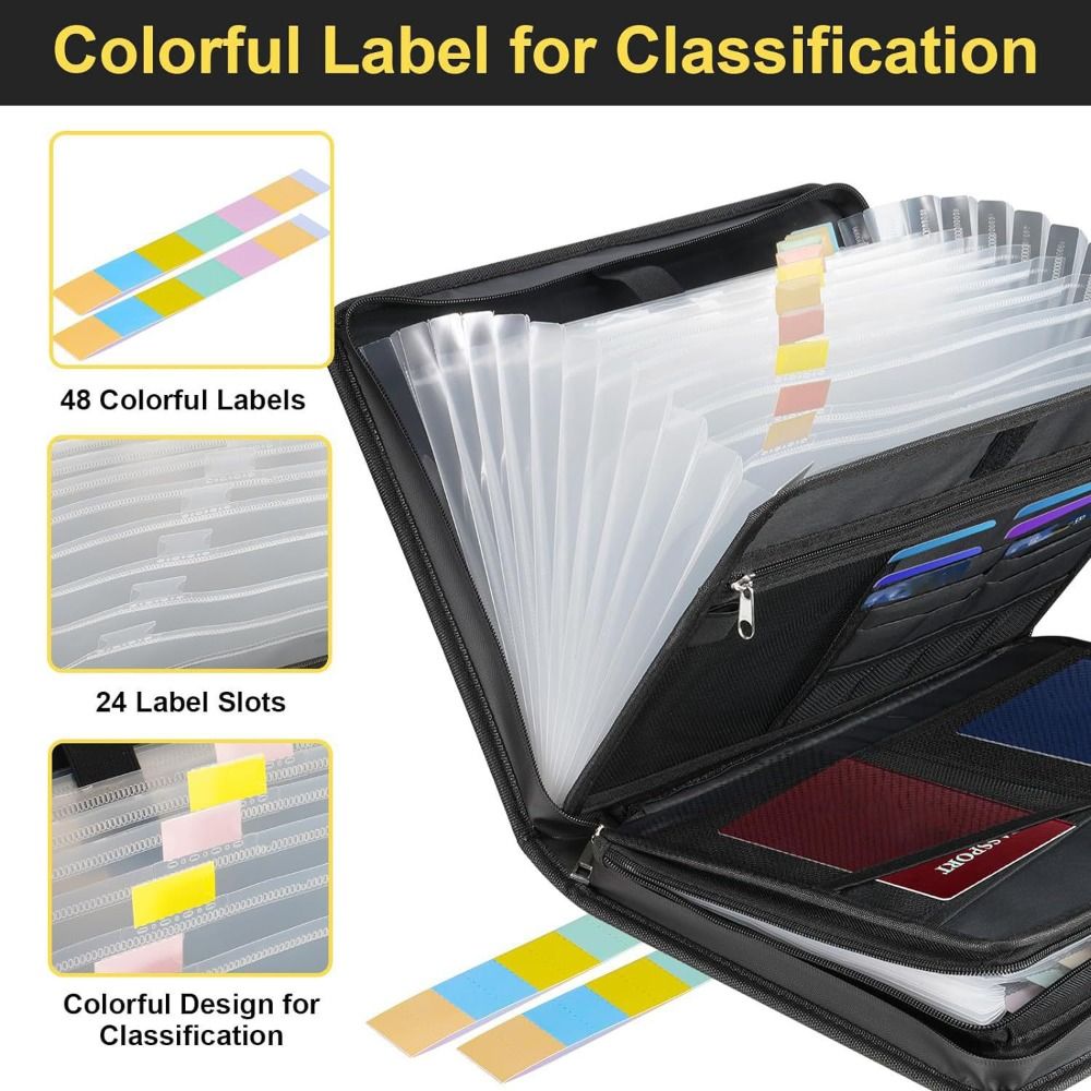 Organizador de archivos de aco - Expandable Accordion File Folder 13 Pockets reseña y precio