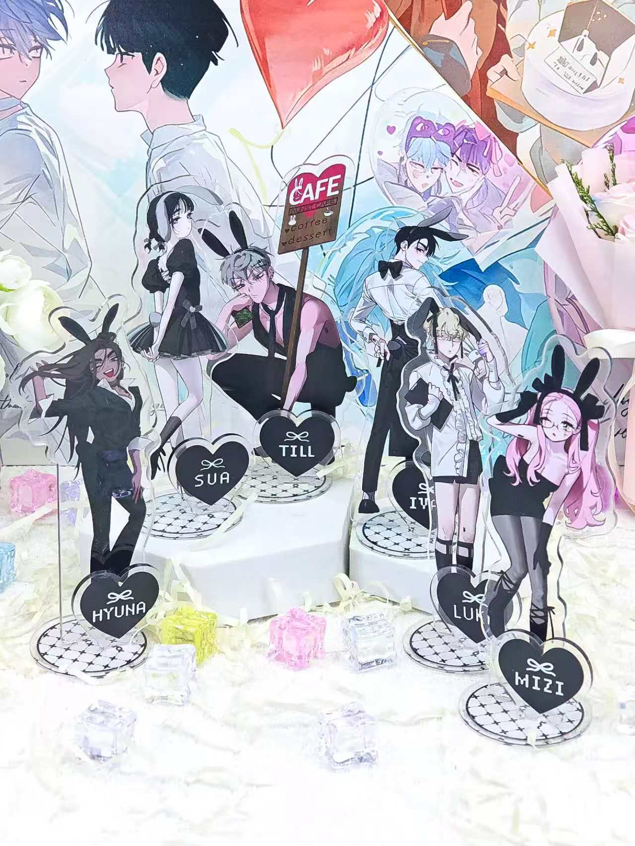 Set de 6 o 1 figuras acrílicas - Desk Accessories reseña y precio