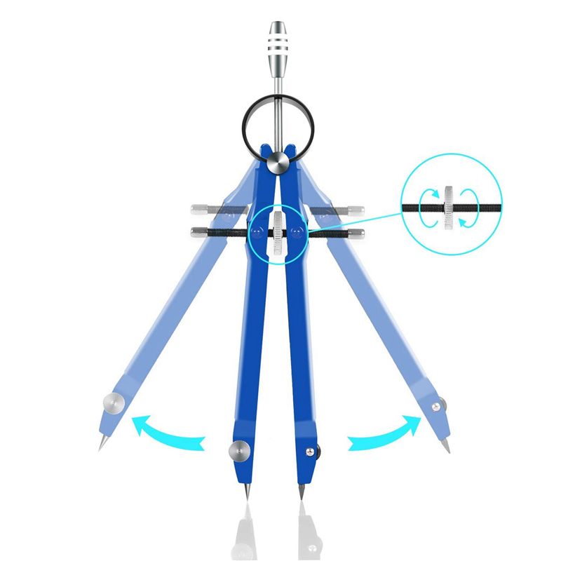 ABRI-10X: compás profesional,  - Math Geometry Set With Compass reseña y precio